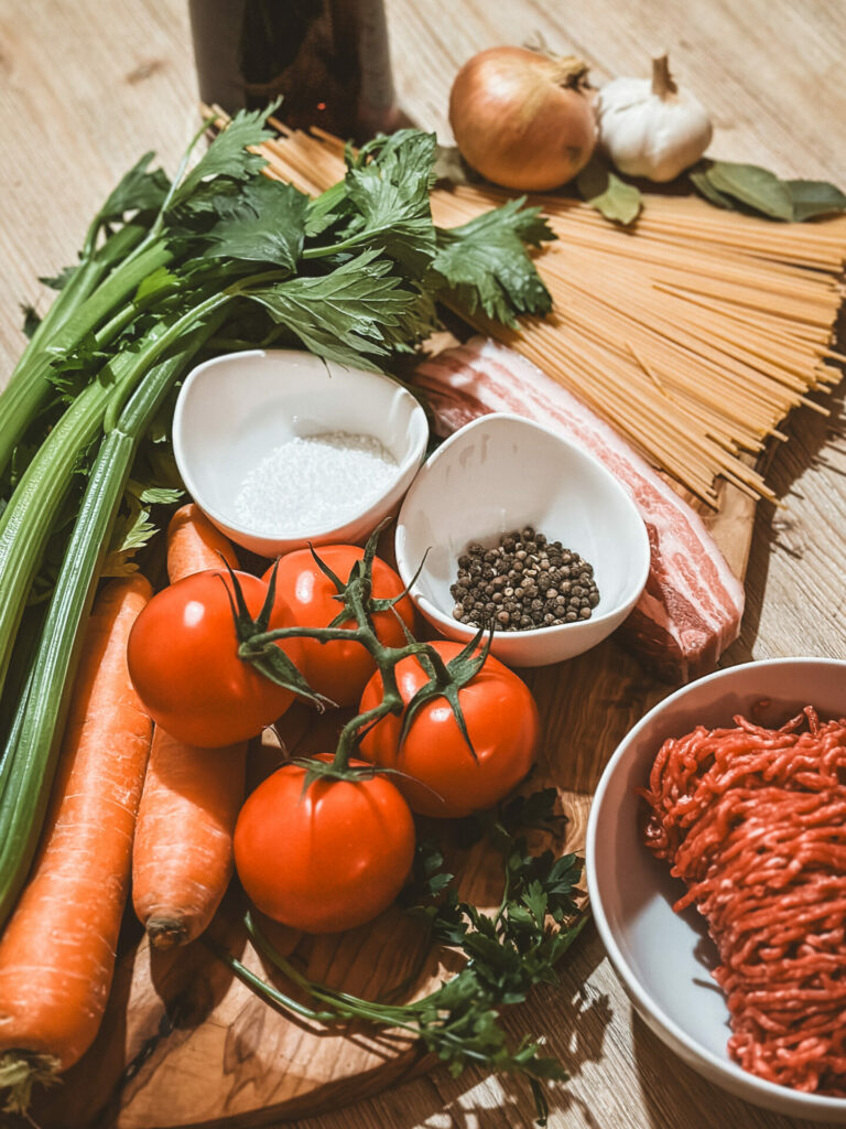 Spaghetti Bolognese Zutaten